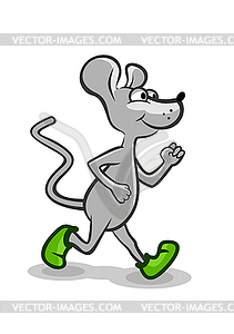 Running Mouse - vector image