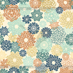 Floral seamless pattern - vector clipart / vector image