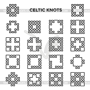 Square Celtic Knots - vector clipart