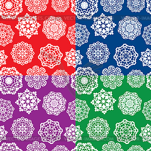 Set of seamless patterns with Decorative paper - royalty-free vector image