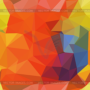 Polygonal colorful backdrop - vector image