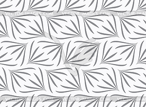 Repeating ornament gray floral with turn - vector clipart