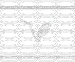 Повторяя орнамент горизонтальную линию с овалами - векторизованное изображение клипарта