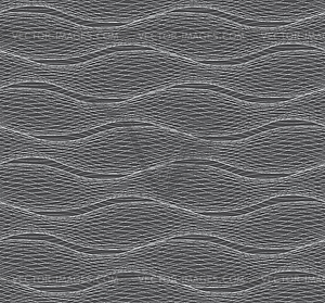 Repeating ornament of many gray horizontal lines - vector image