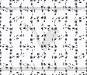 Repeating ornament vertical dotted stripes - vector image
