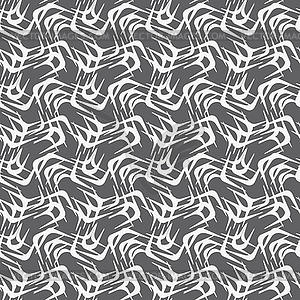 Repeating ornament white intersecting shapes - vector clipart