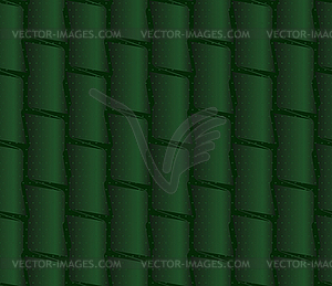 Textured ornament with dark green bamboo - vector clipart / vector image