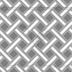 Geometrical pattern with gray beveled lattice - vector image