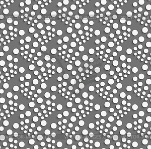 Geometrical pattern with white dots clusters - vector clipart