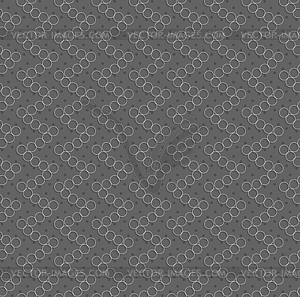 Geometrical pattern with white hollow circles on - vector image