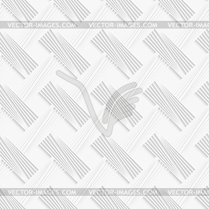 Geometrical pattern with white striped lattice - vector clipart