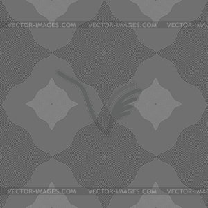 Monochrome pattern with black and dark gray wavy - vector clip art