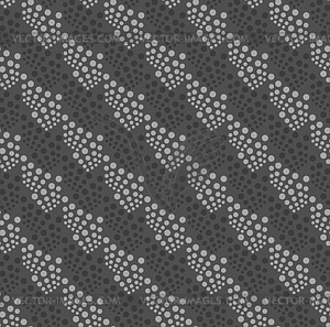 Monochrome pattern with black and gray dot - vector clipart / vector image