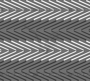 Monochrome pattern with black and white chevrons - vector image