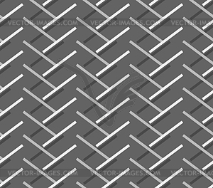 Monochrome pattern with diagonal gray doubled - vector clipart