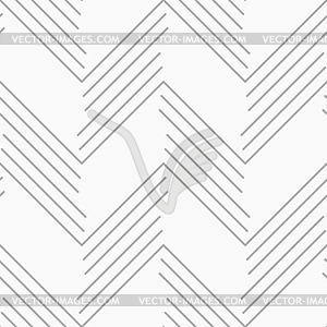 Monochrome pattern with gray chevron lines - vector clipart