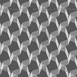 Monochrome pattern with gray intersecting thin line - vector clip art