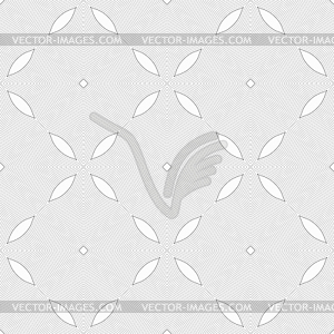 Monochrome pattern with light gray wavy guilloche - vector EPS clipart