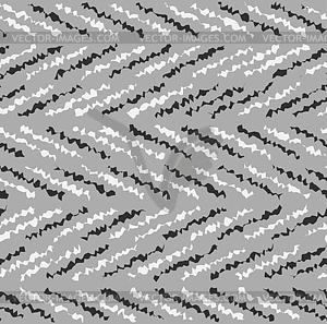 Monochrome pattern with rough diagonal short lines - vector image