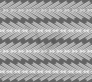 Monochrome pattern with striped white chevron on - vector clipart