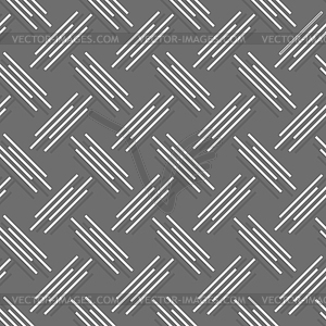Monochrome pattern with white and gray diagonal - vector image