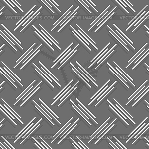 Monochrome pattern with white and gray diagonal - vector image