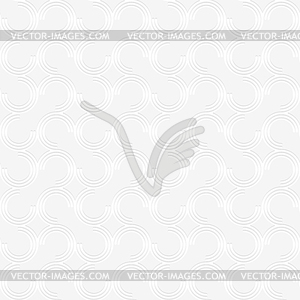 3D white offset c shapes - vector EPS clipart