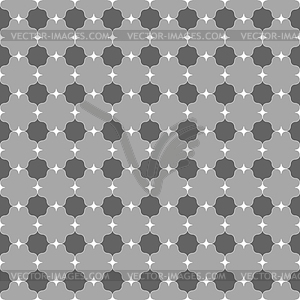 Dark gray ornament with white pointy squares shapes - vector clipart / vector image