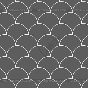 Dark gray overlapping circles - vector image