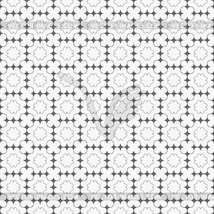 Gray ornament with dark gray pointy squares and - vector image