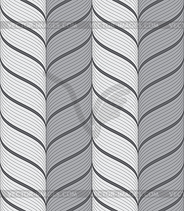 Ленты серый вертикальный рисунок шеврона - векторный эскиз