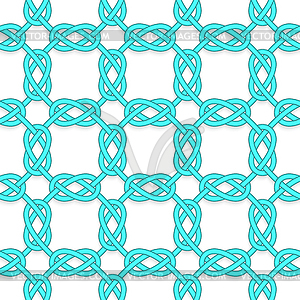 White tangled knots - vector clipart