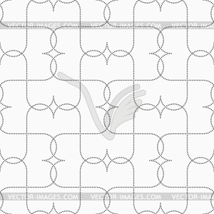 Gray dotted intersecting pointy - vector image