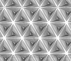 Flat gray with hatched triangles - vector clipart
