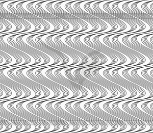 Flat gray with hatched vertical waves - vector clip art