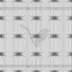 Flat gray with ties on continues stripes - vector image