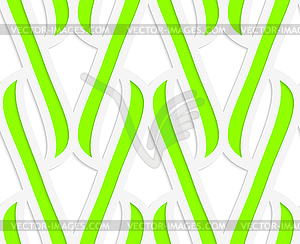 Бумага вырезать зеленые интегралы - изображение в векторе / векторный клипарт