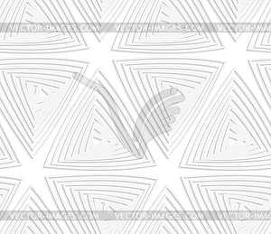 Paper cut out offset triangles - vector image