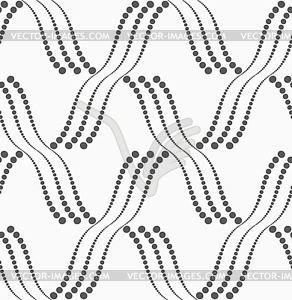 Textured with dots reticulated tile - vector image