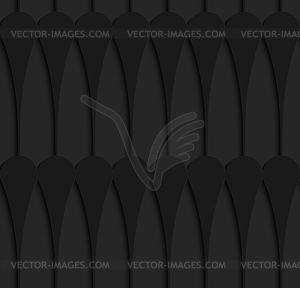 Black 3d horizontal Juggling clubs in row - vector image