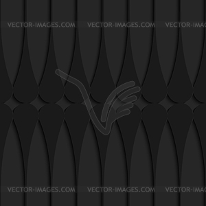 Black 3d horizontal Juggling clubs touching - vector clipart