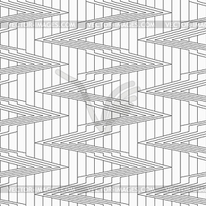 Gray corners on continues lines - vector image