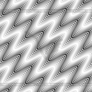 Gray diagonal wavy gradient texture - vector clipart