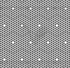 Gray small hexagons forming mosaic - vector image