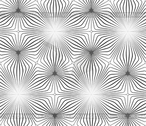 Gray striped triangles forming triangles - vector image