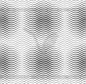 Gray wavy lines with thickenings - vector clip art