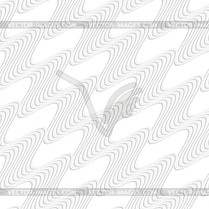 Paper white diagonal striped waves - royalty-free vector image