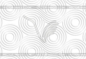 Paper white merging rolling spools - vector image