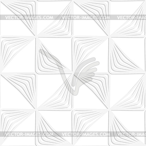 Paper white striped rotated triangles - vector clip art