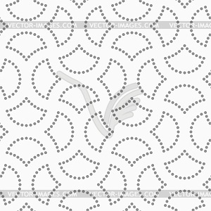 Dotted cut circle pin will - vector image